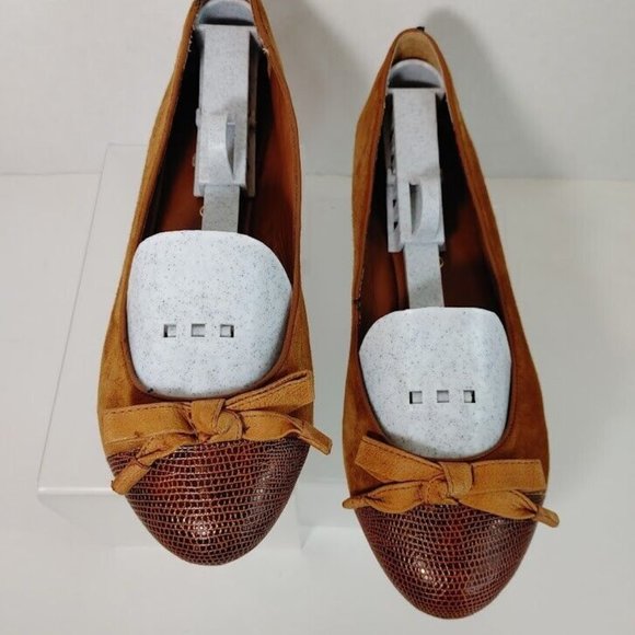 Franco Sarto® Amber™ Capped-Toe Brown Suede Ballet Flats Women's Size US 7.5 - Picture 9 of 16